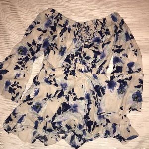 Long sleeve Off the Shoulder Romper